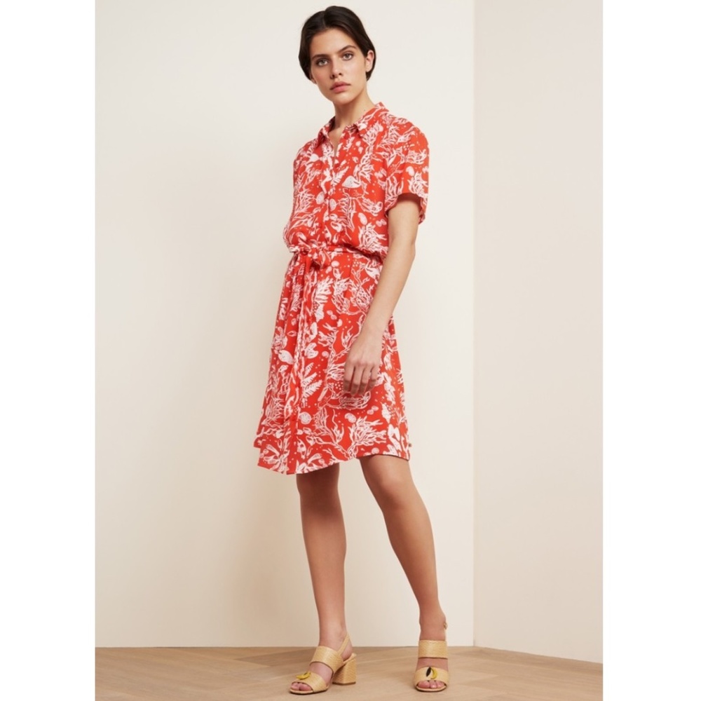 Fabienne Chapot Boyfriend Shirt Dress Size 6 (Eu 38)